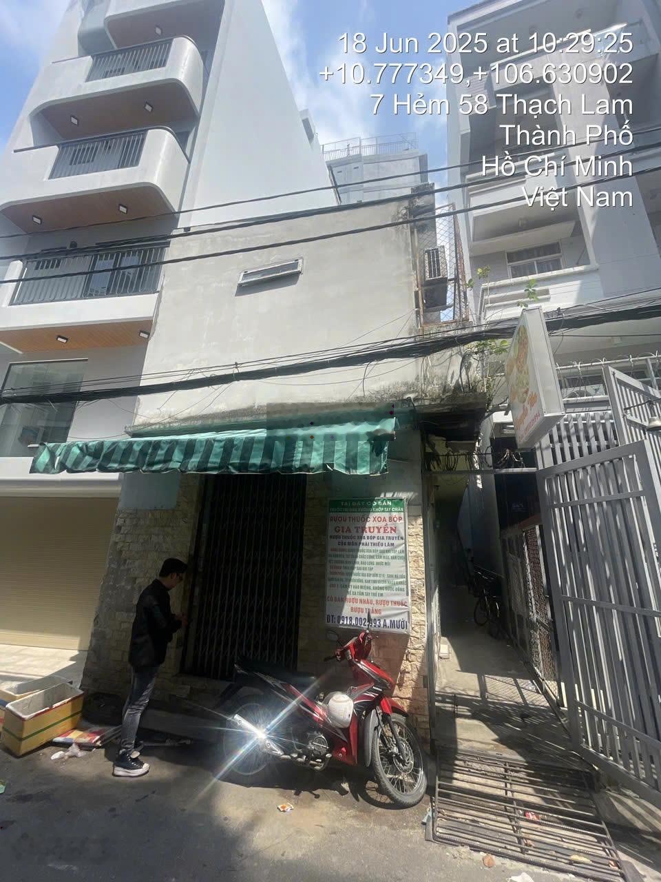 Bán nhà hẻm 58/3 Thạch Lam, P. Phú Thạnh, Q. Tân Phú, TP. HCM