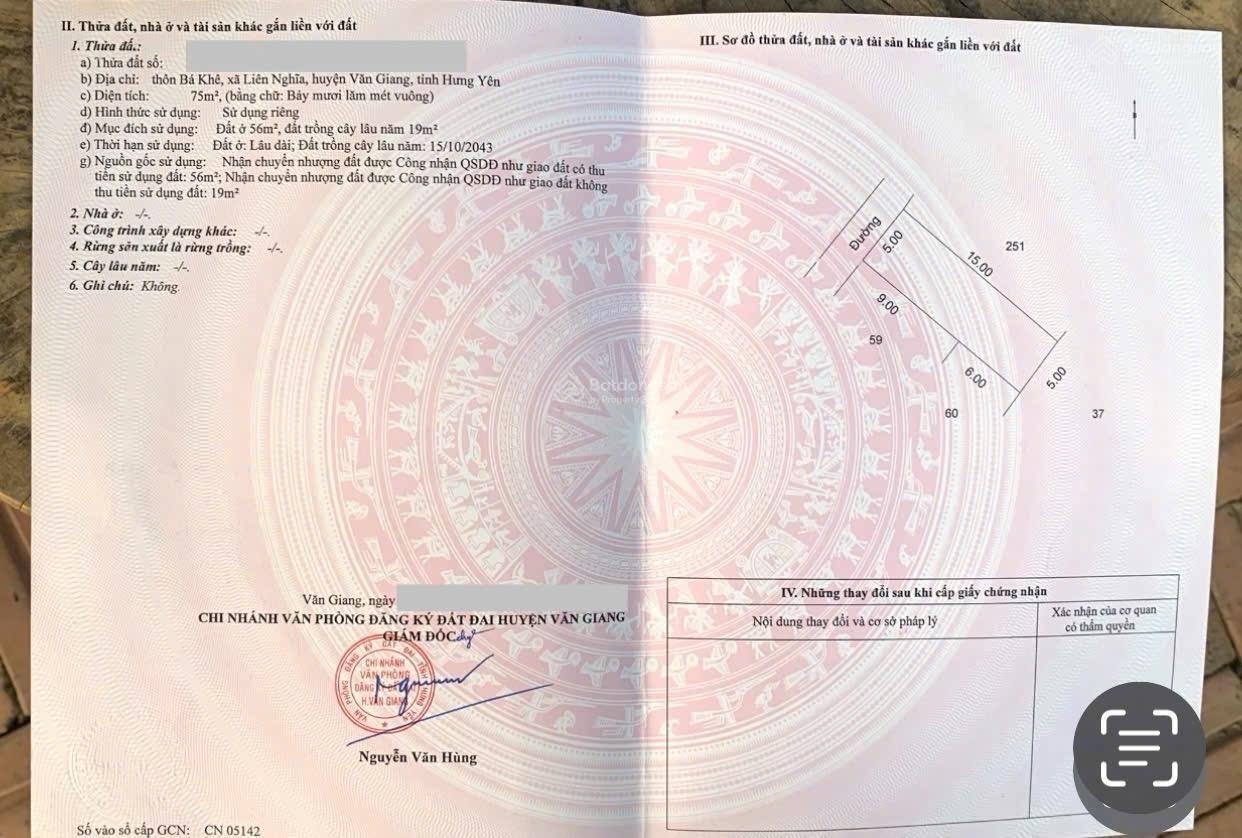 Siêu phẩm Bá Khê - ôtô đỗ cửa - giá đầu tư, diện tích 75m2 vuông vắn