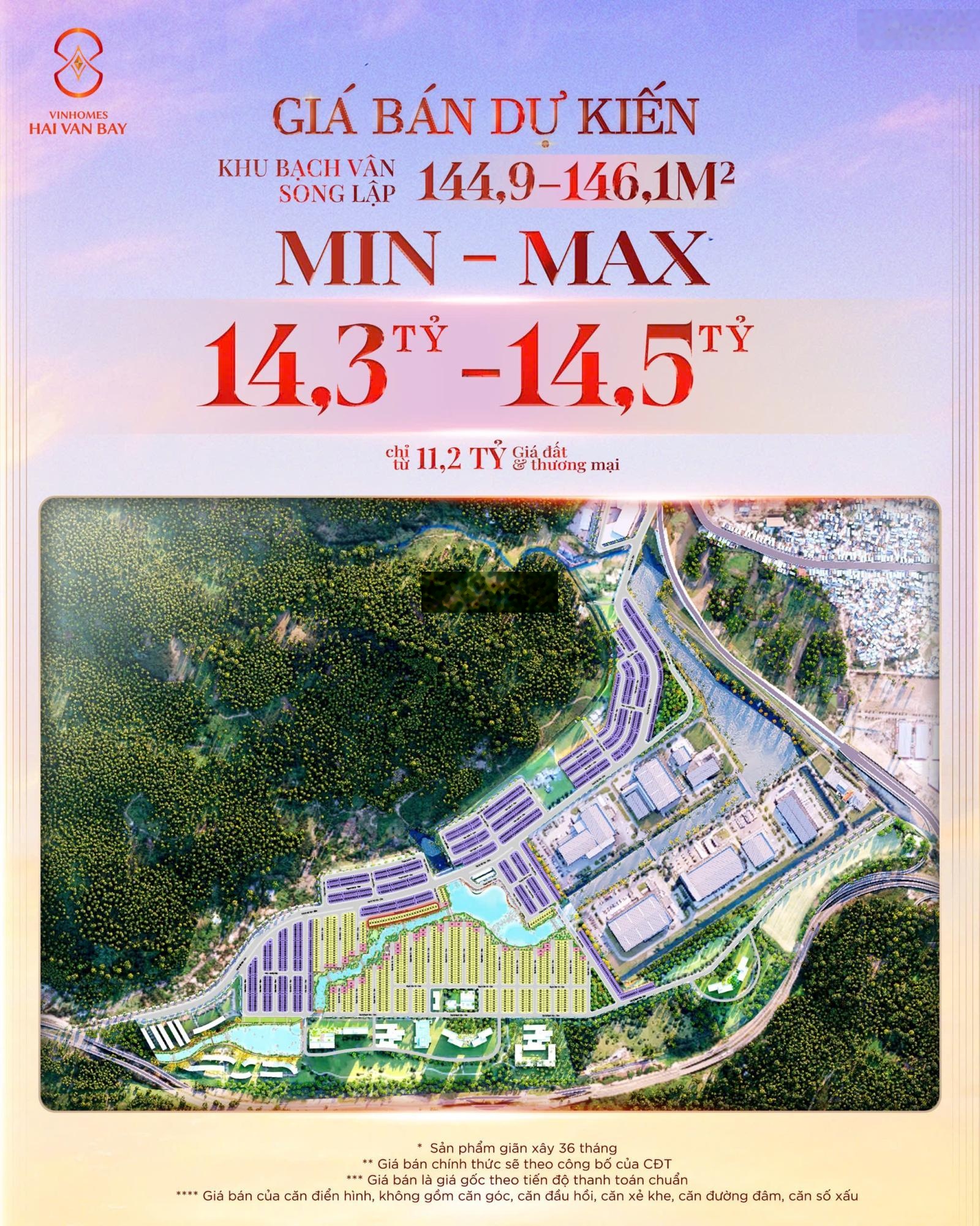 5 tỷ đã sở hữu biệt thự biển Đà Nẵng - Vinhomes Hải Vân Bay