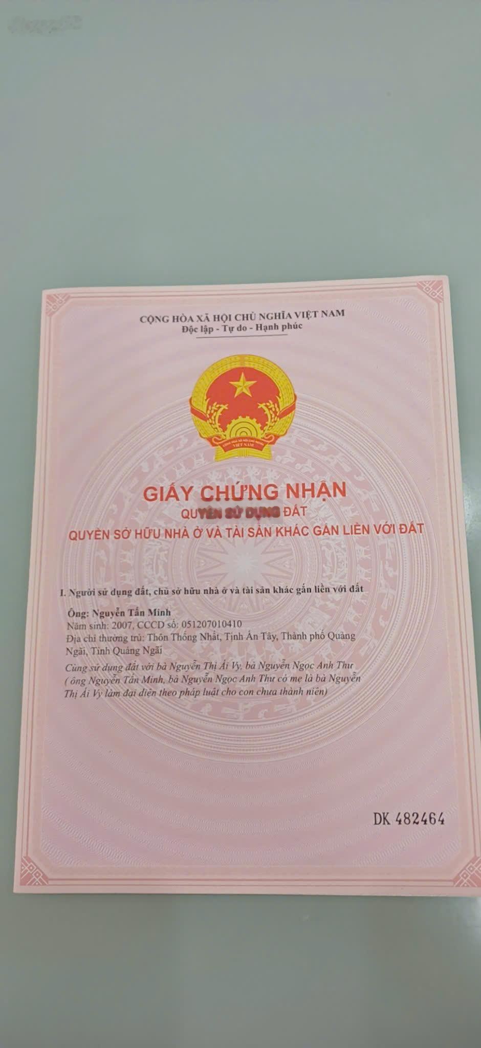 Bán nhanh lô thổ cư mặt tiền Nguyễn Thị Lèn, Trung An, Bình Mỹ Củ Chi