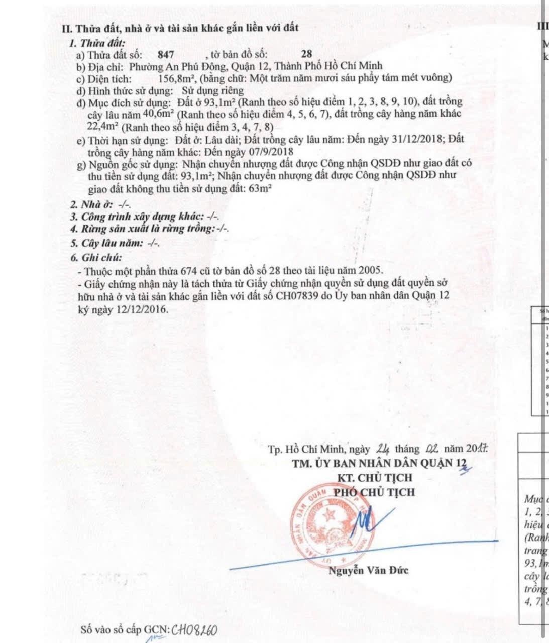 Bán lô đất đầu tư siêu dài Vườn Lài- sát trường ĐH 300m -DT 5mx31m -P an Phú đông cũ