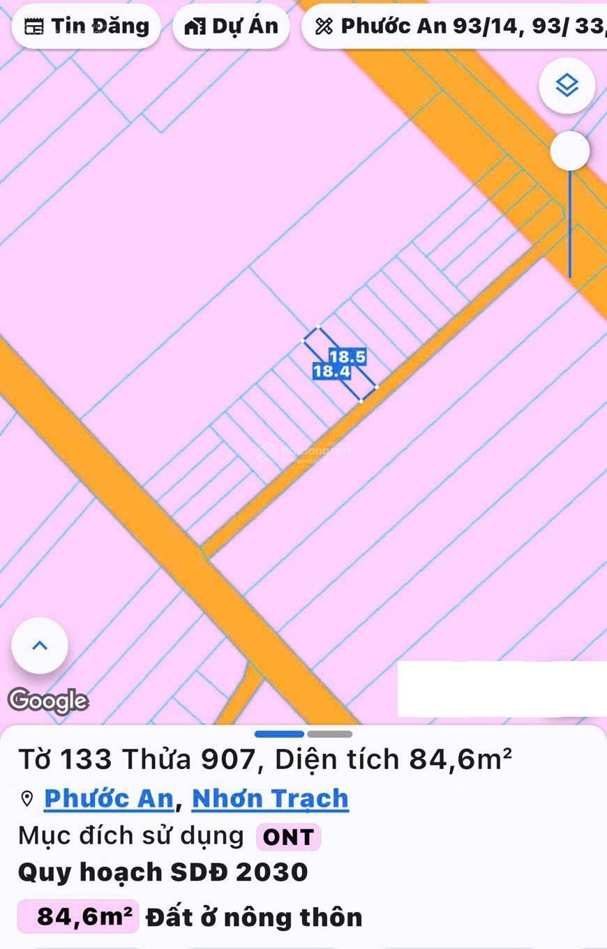 Bán đất Vĩnh Thanh, Nhơn Trạch. Full thổ cư, vị trí đẹp hiếm có, giá đầu tư tốt, cơ hội chỉ có một