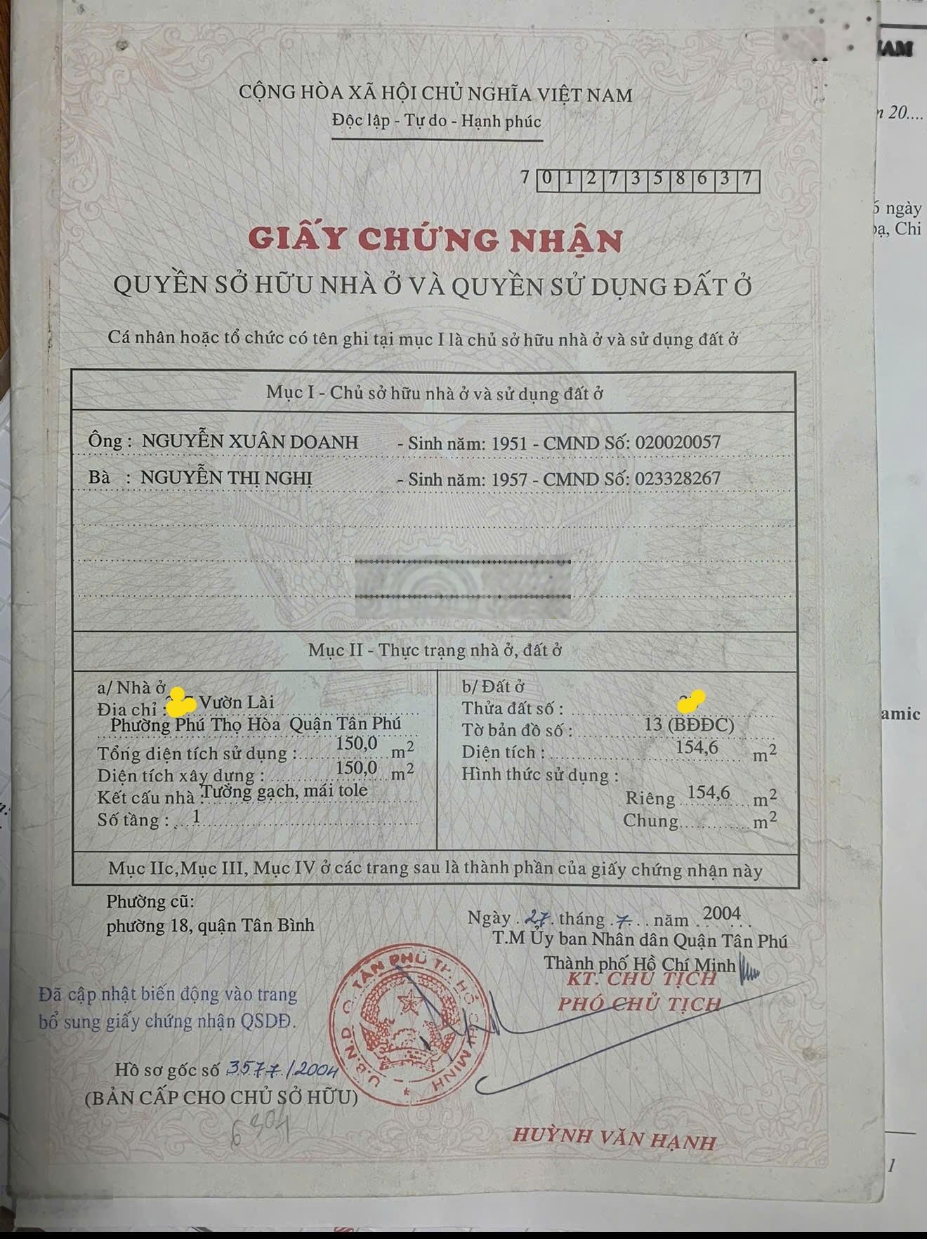 Bán nhà mặt tiền đường Vườn Lài, phú thọ hòa ,tân phú, 19 tỷ, 155m2 ( 5,5m x 27m)giá ưu đãi hấp dẫn