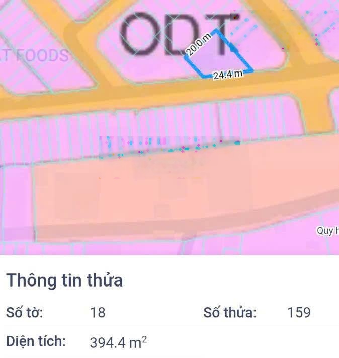 Bán nền diện tích 770 m2 full thổ cư