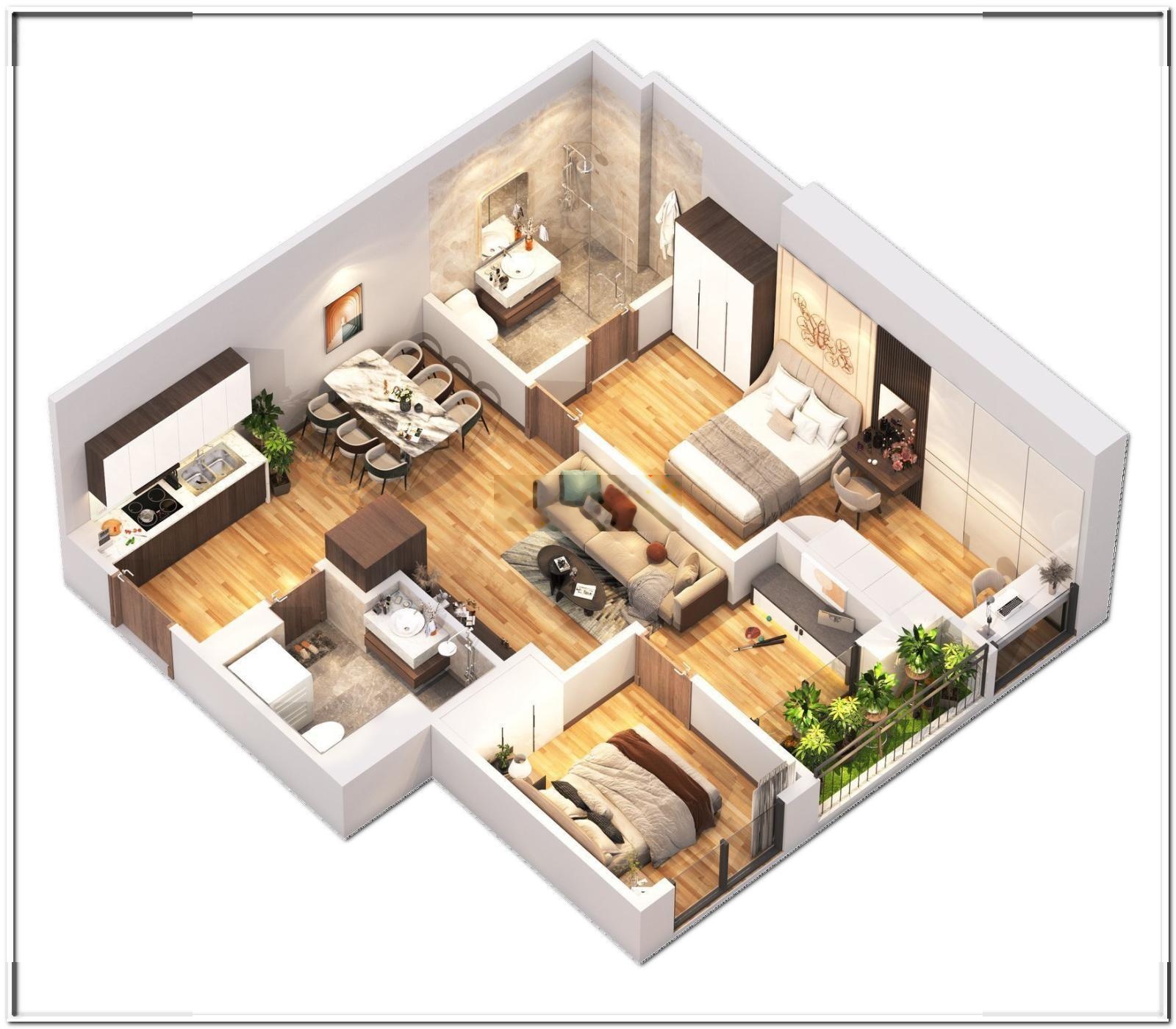 Bán cặp căn 69m2 view hồ tầng 26. Hàng độc quyền thị thường
