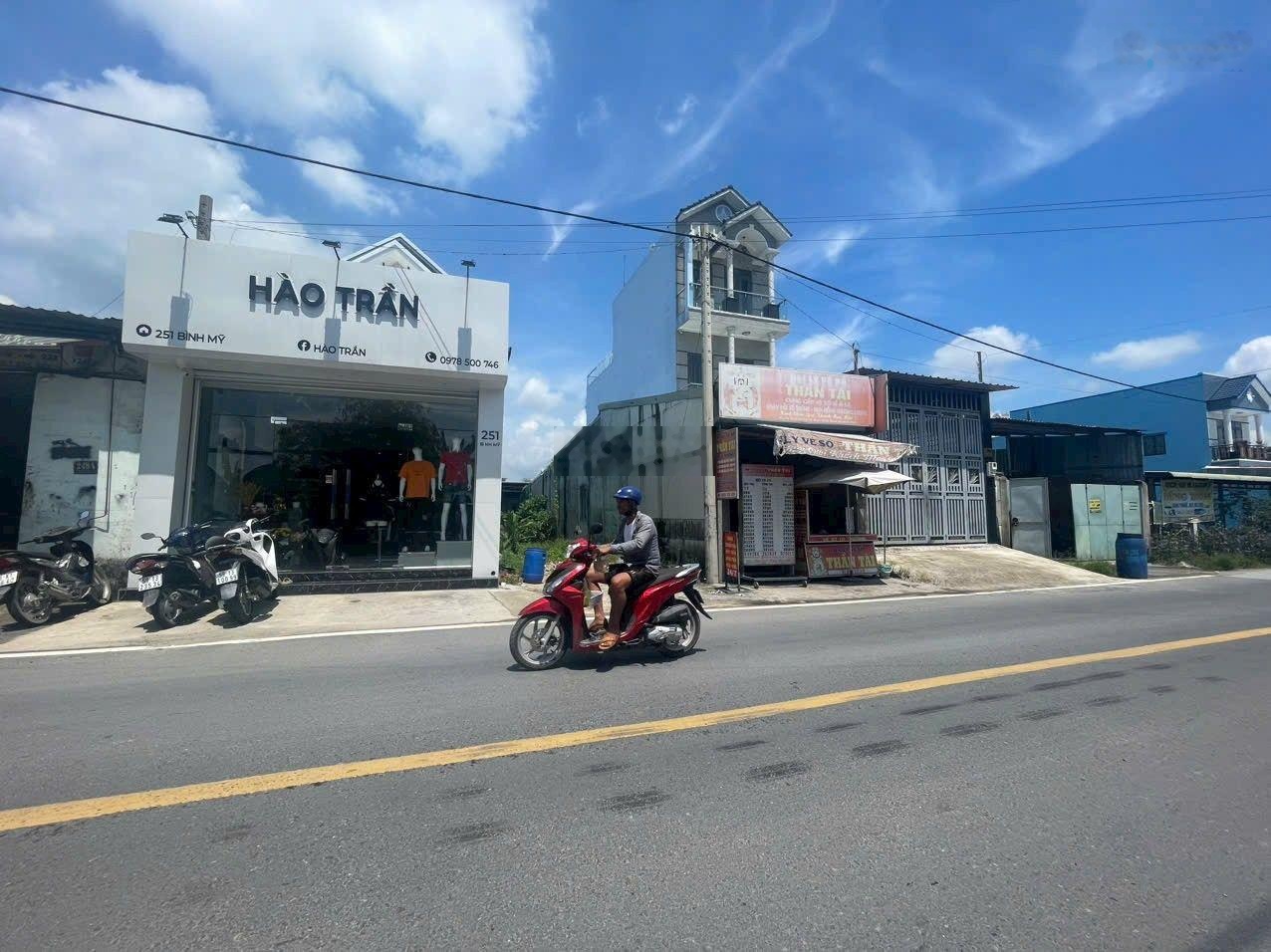 Đất mặt tiền đường Bình Mỹ gần cầu Rạch Tra thuận tiện kinh doanh mua bán khu dân cư hiện hữu