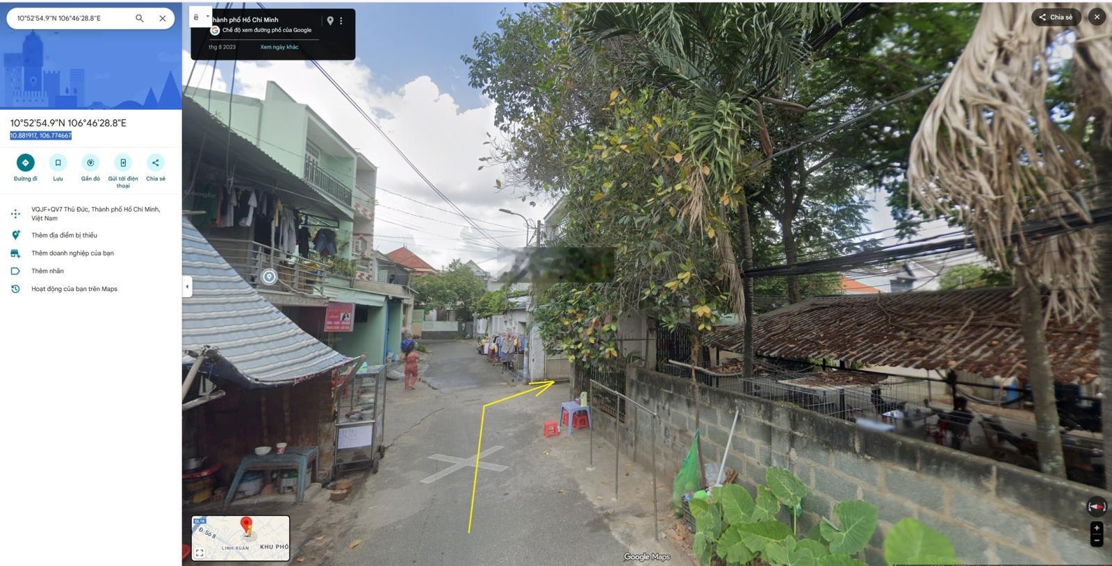 Bán đất hẻm số 33 đường Số 8, P. Linh Xuân, Quận Thủ Đức (nay là phường Linh Xuân), Hồ Chí Minh