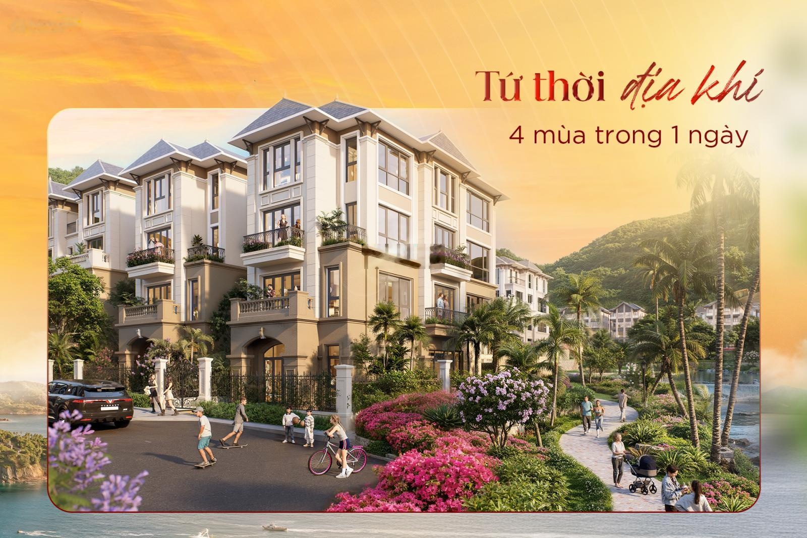 Suất Ngoại Giao căn Liền kề 63m2 - 4 tầng PK Bạch Vân - Vinhomes Hải Vân Bay - TT 36 tháng