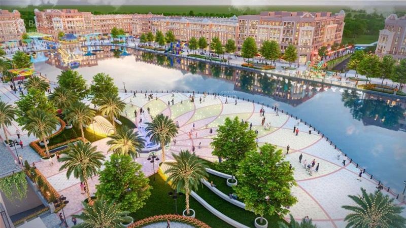 Bán mặt bằng thương mại, shop KD 300m2,500m2, 800m2 liền kề triển lãm VEC Expo. Thuê lại 35% 5 năm