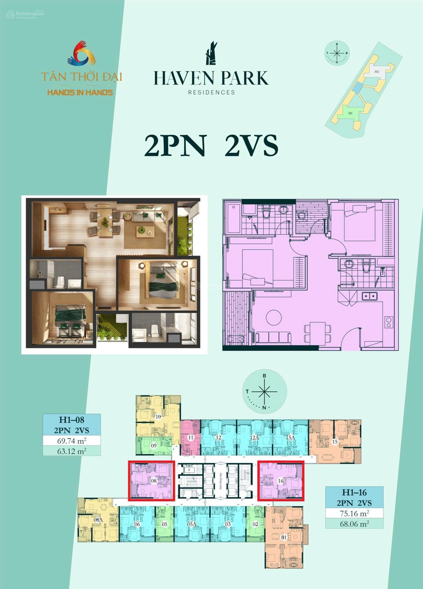 Hot! Hot! Bán căn Haven Park Ecopark diện tích 68m2, nội thất có bếp rèm, giá 4.9 tỷ