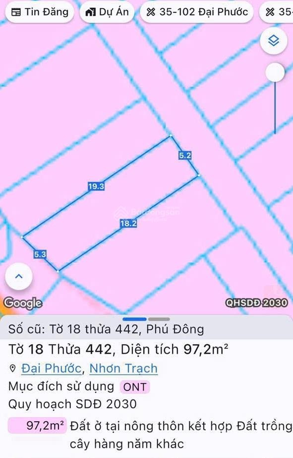 Bán đất Phú Đông, Nhơn Trạch. Full thổ cư, diện tích đẹp, giá đầu tư siêu tốt, lh ngay hôm nay