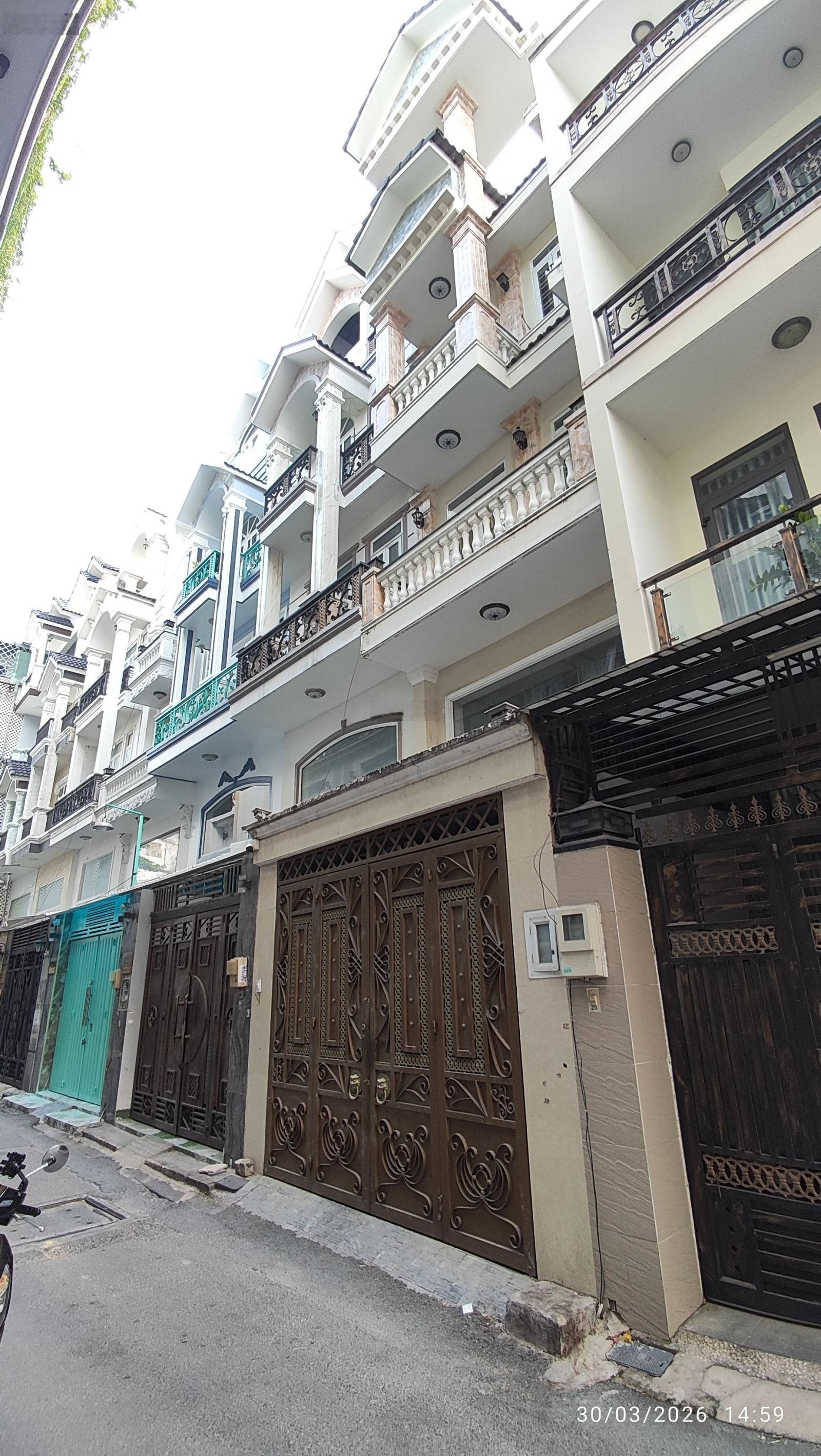 Nhà đẹp khu đồng bộ 4 tầng hẻm xe tải thông, ngay chợ An Nhơn. Hẻm Nguyễn Oanh, giá 8.5 tỷ