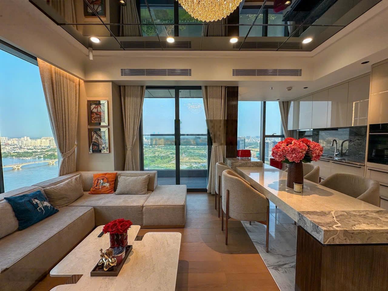 Bán căn hộ view sông Grand Marina Saigon 121m2 3PN full nội thất cao cấp giá 71.5 tỷ all in