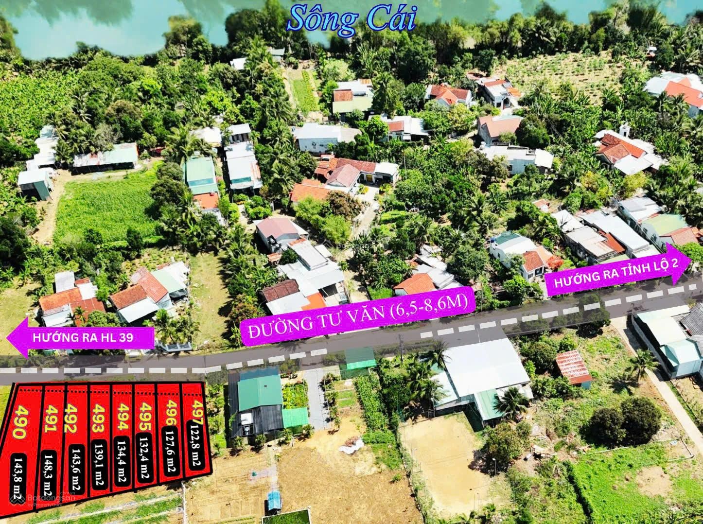 Đón đầu hạ tầng đất MT đường Tư Văn, thôn Phước Tuy 1, Diên Thọ, Diên Khánh, SHR, giá tốt nhất