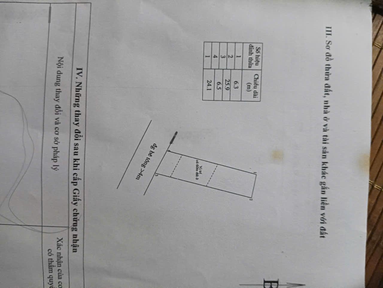 Chủ nhà cần tiền bán gấp lô Tân Hải, Tân Thành BR-VT ngang 6.3m, đất vuống vắn đẹp.