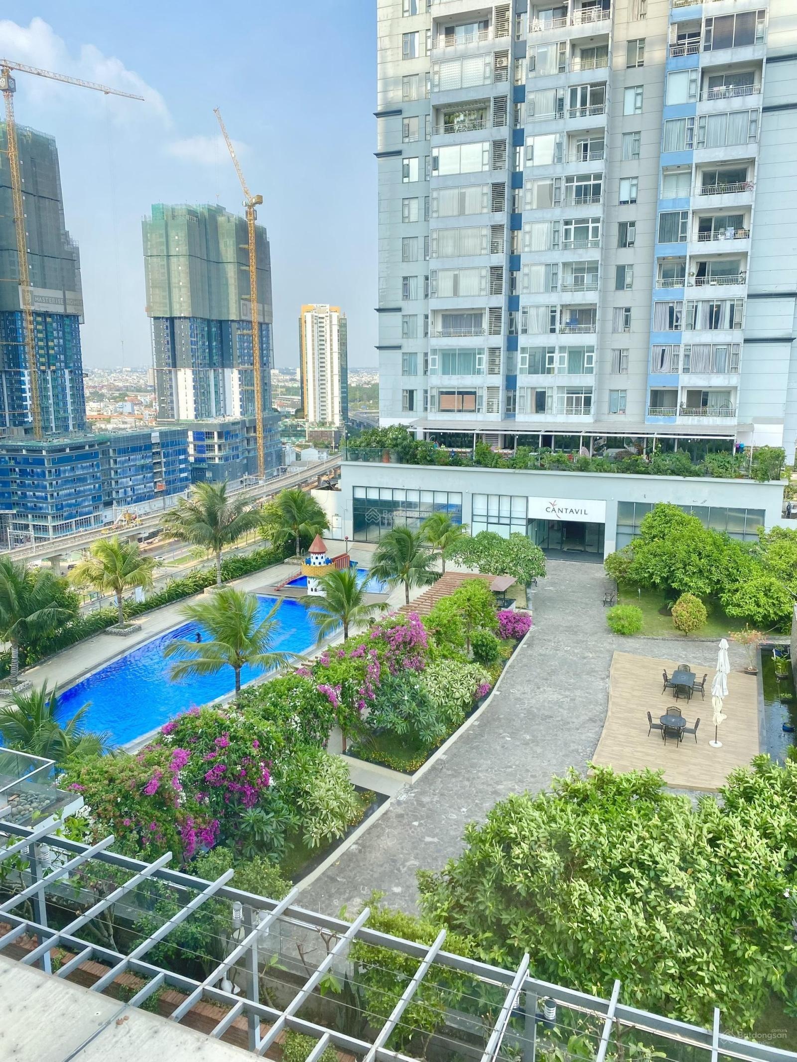 Cho thuê căn hộ cao cấp Cantavil Premier, 3 phòng ngủ, nội thất cao cấp view sông mát mẻ.