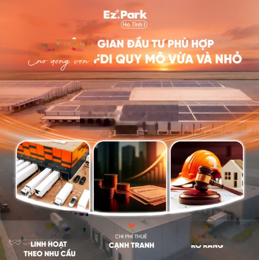 Chủ cụm EZ Park Hà Tĩnh. 5000 m2. Tổng 68 ha chia nhỏ theo nhu cầu. Kính mời quý khách