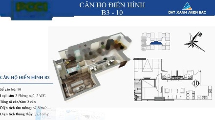 Chính chủ rao bán căn 02PN 60m2 giá cả hợp lý tại PCC1 Triều khúc
