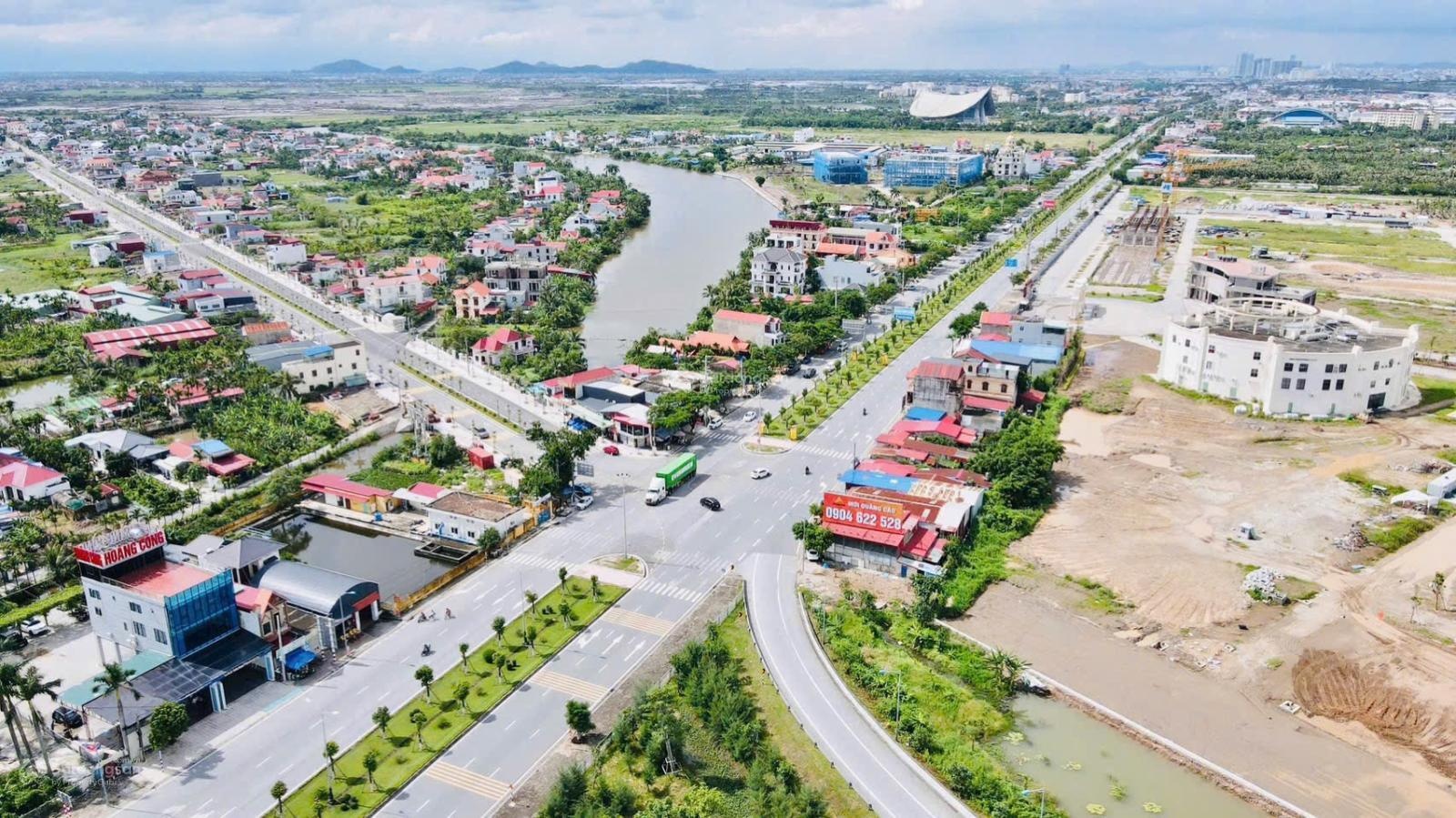 Lô đất 120.4m2 mặt đường Hải Phong gần Vinhomes Dương Kinh C - Diện tích 120.4m2, MT 5.1m