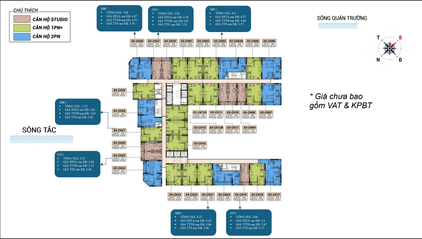 Chỉ ~1 Tỷ Sở Hữu Studio 30m² View Sông Tắc Giá Từ 2.04 Tỷ Tại Charmora City Nha Trang