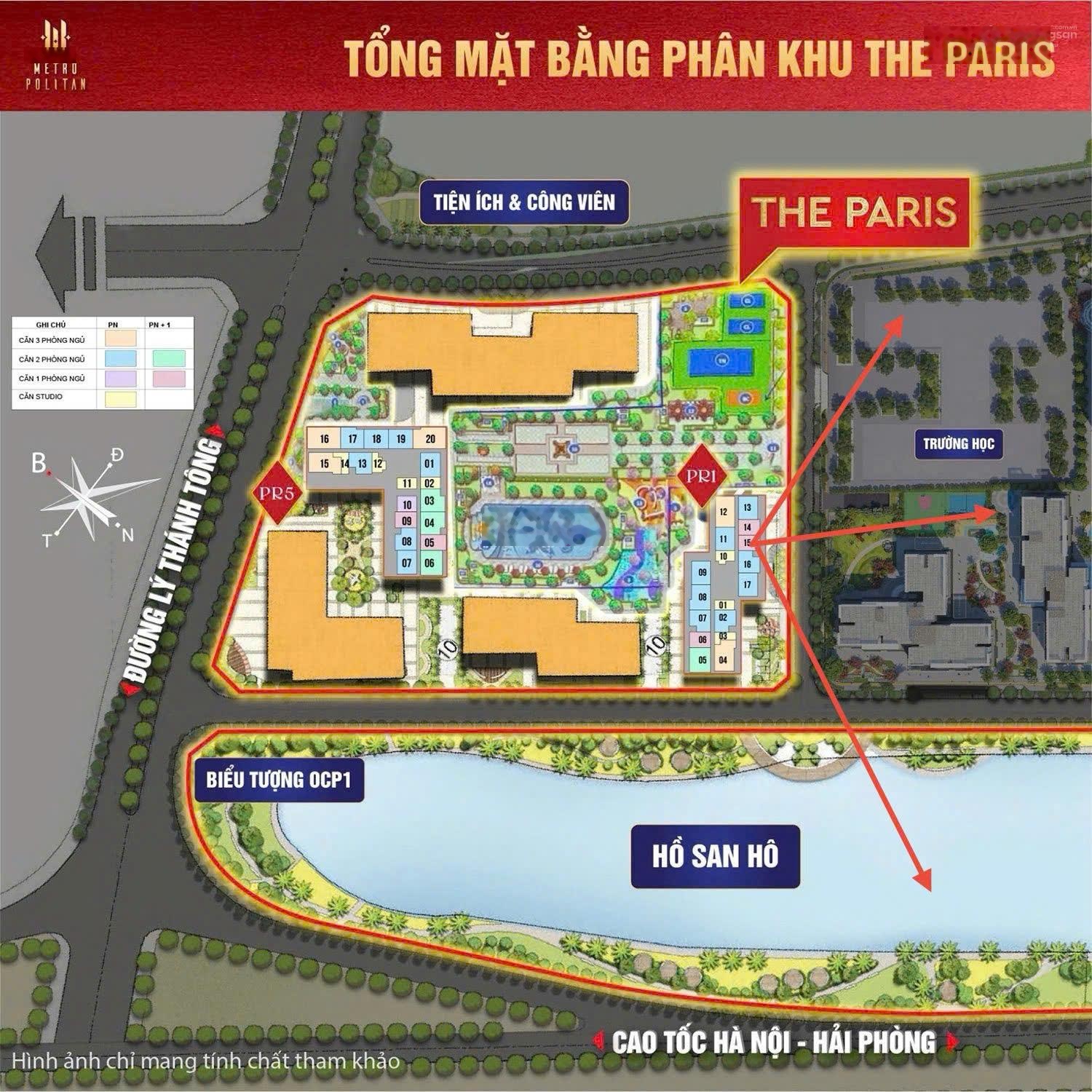 Bán CC The Paris - Vinhomes Ocean Park, 3,8 tỷ, 47m2, view đẹp, nhiều tiện ích tại Đa Tốn, Gia Lâm