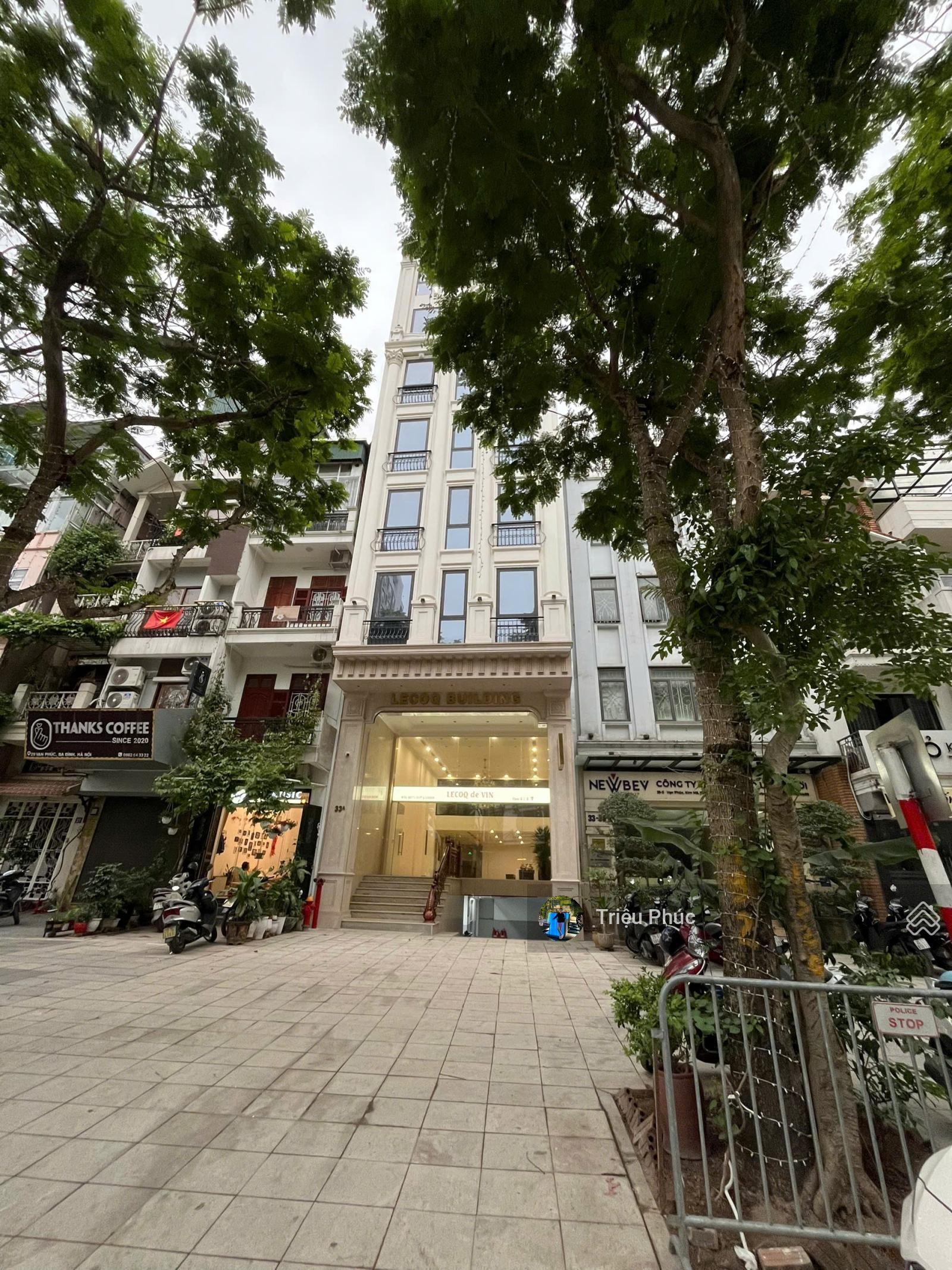 Cực hiếm - mặt phố vạn phúc ba đình - 100m2 - xây mới 9 tầng - giá chỉ 58 tỷ có thương lượng