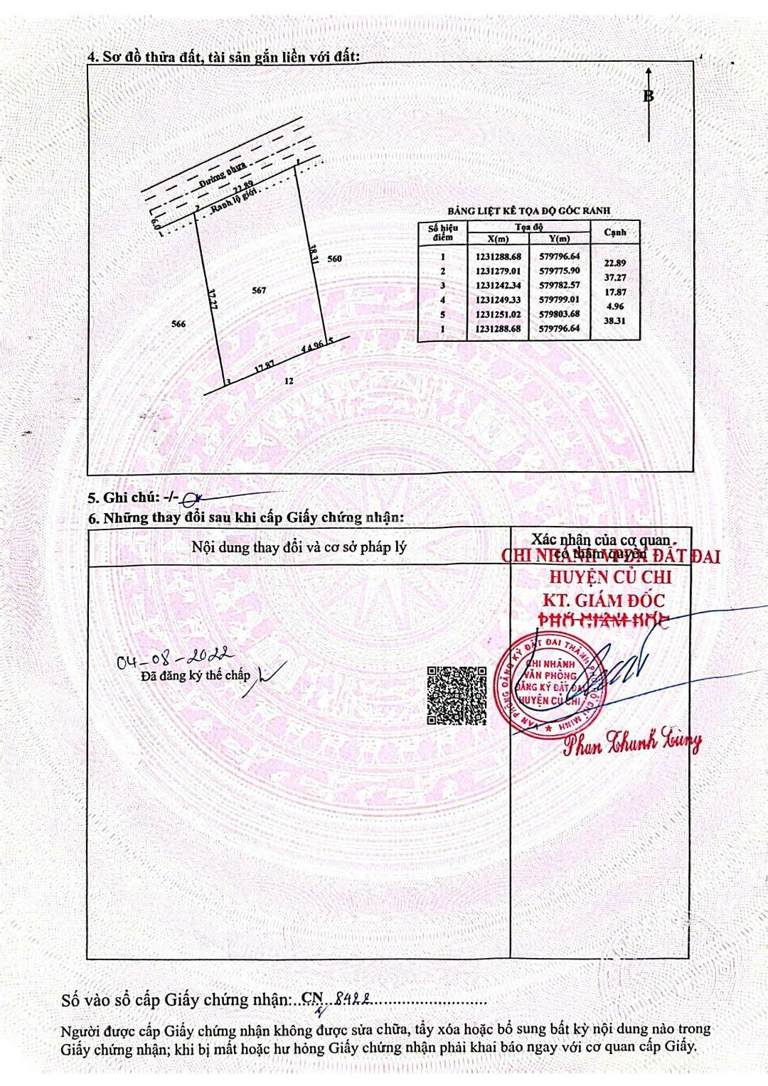 Bán đất tại Tỉnh Lộ 15, 2,8 tỷ, 839 m2, mặt tiền 22m, ngõ rộng 12m