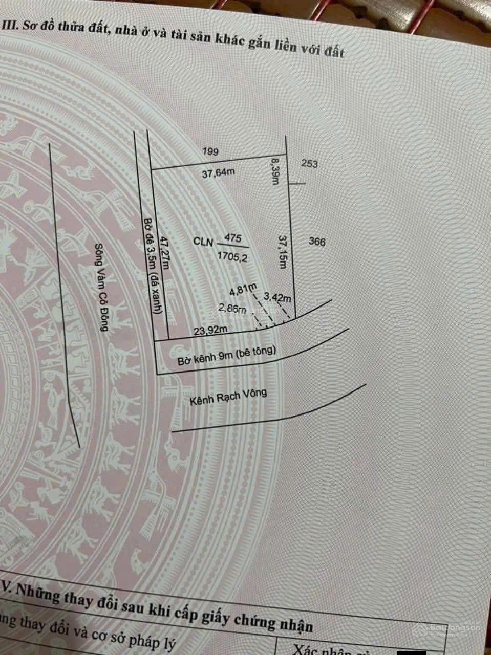 Đất vườn mặt tiền sông vàm cỏ Đông cực đẹp giá rẻ đầu tư tốt. Mua làm nhà vườn thì quá đẹp