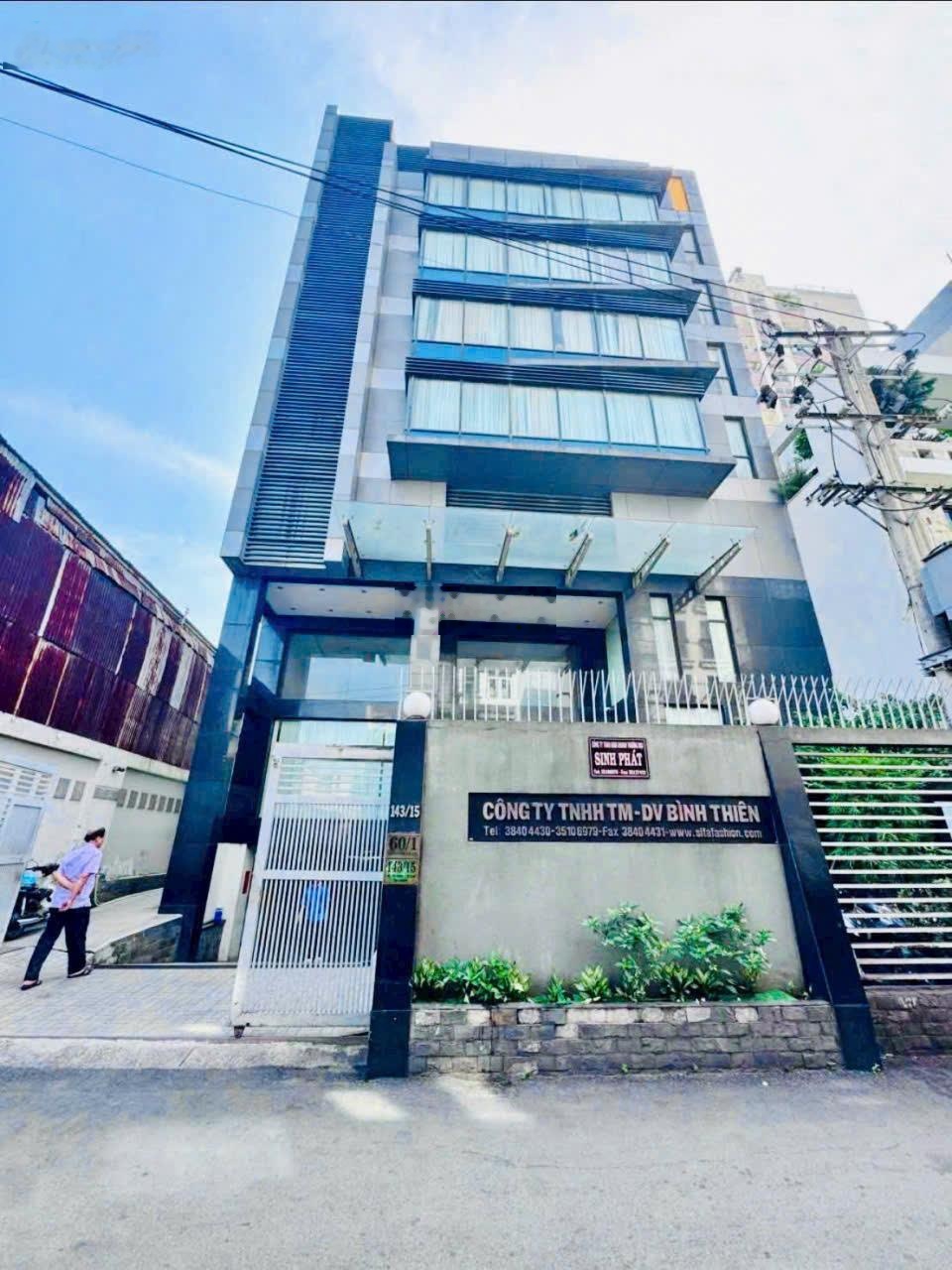 Ngộp Bank bán gấp MT Nơ Trang Long 23m x 33m, Hầm 5 tầng,HDT 270tr/ th, giá chỉ 90 tỷ