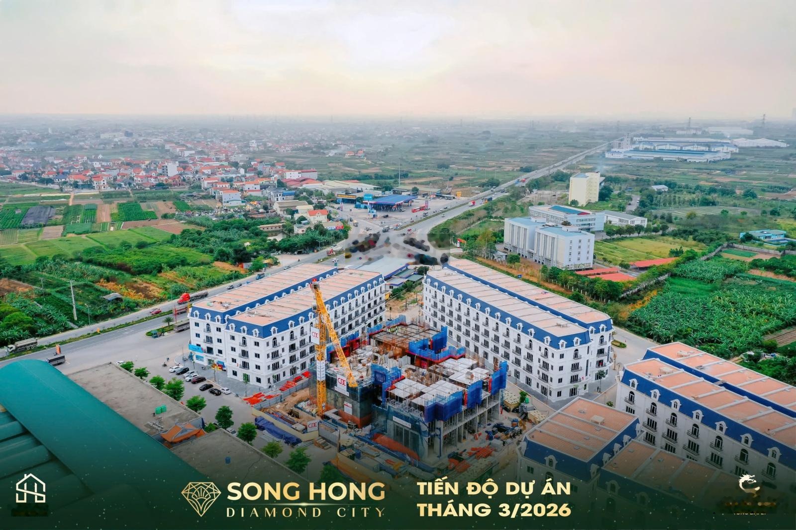 Trực tiếp CĐT mở bán dãy LK5 Sông Hồng Diamond City - đối diện chung cư lh: 0334334414