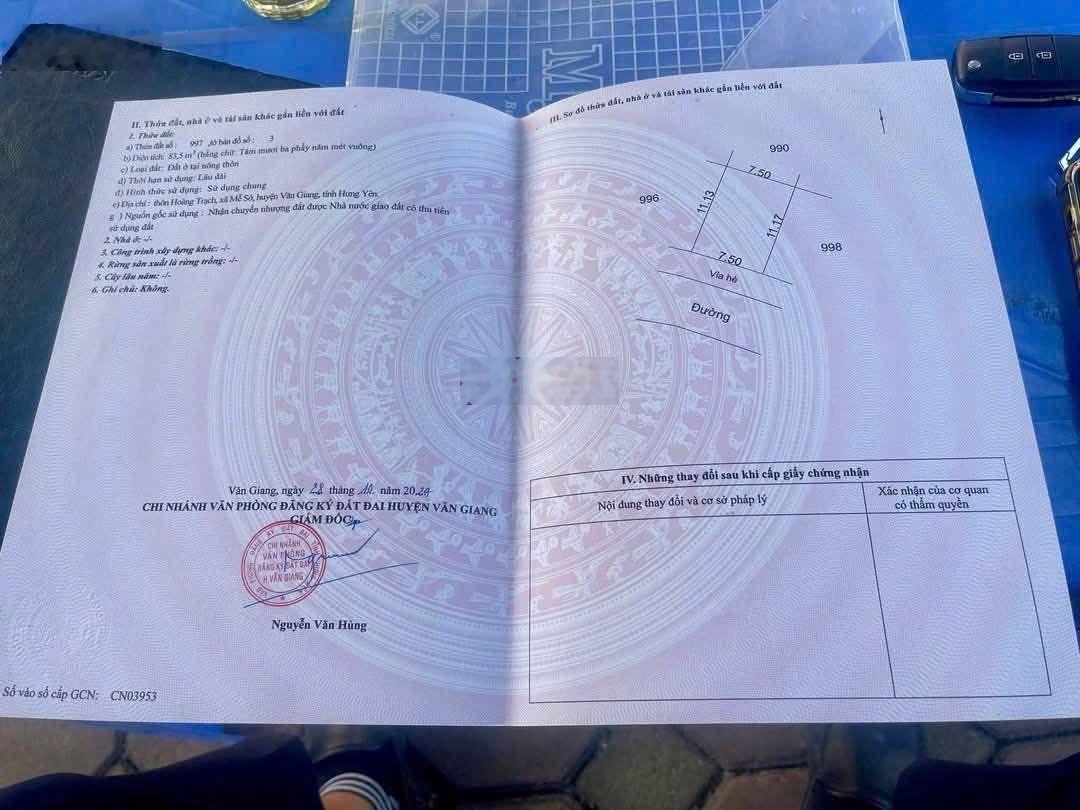 Bán 83m đất đấu giá hoàng trạch mễ sở hưng yên sát vành đai 4. 0385626846