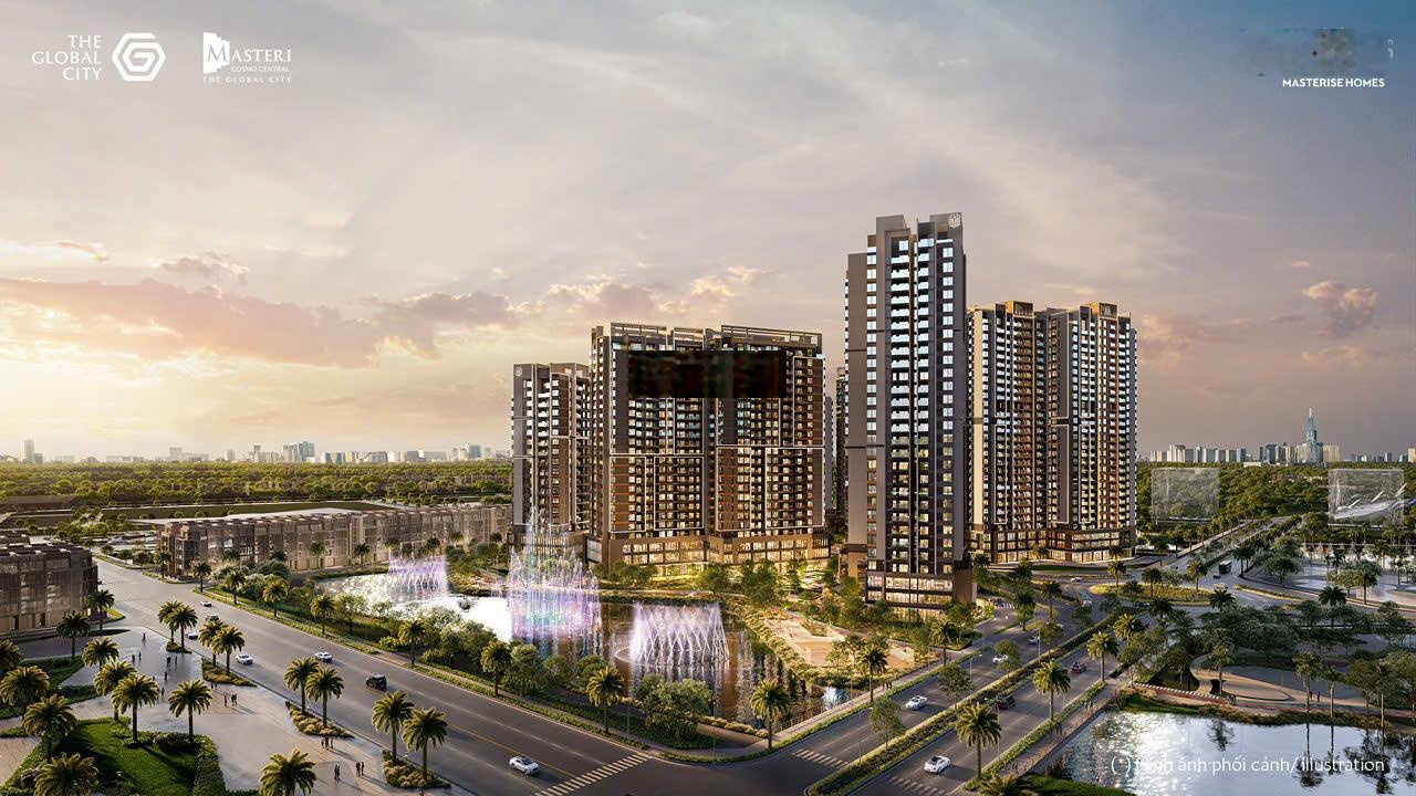 Bán căn 4PN 3WC, 122m2, Giá từ 15.5 tỷ, Sổ hồng lâu dài, tại Masteri Cosmo Central, The Global City