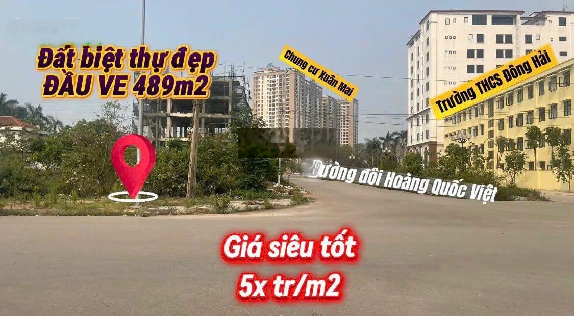 Bán lô Biệt Thự Trục Hoàng Quốc Việt Đông Hải nay là Phường Hạc Thành TP Thanh Hóa.
