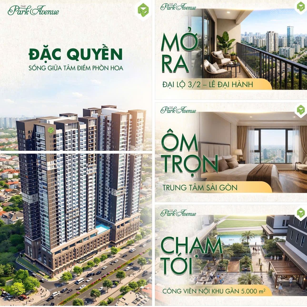 Căn Góc To 3PN 108m2 View Sân Vận Động Phú Thọ tại The Park Avenue Quận 11