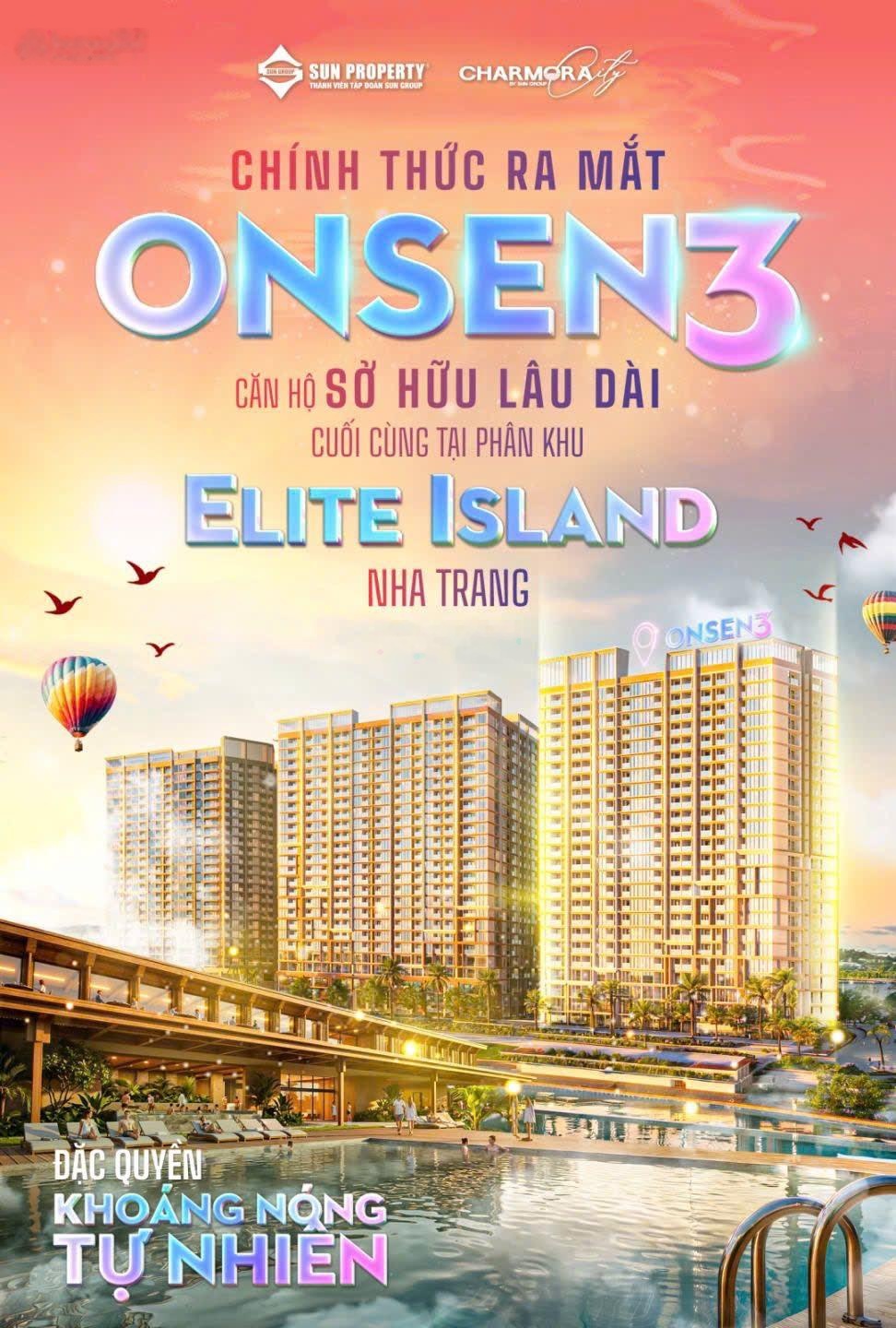 Chính thức nhận booking tòa Onsen 3 Charmora City Nha Trang