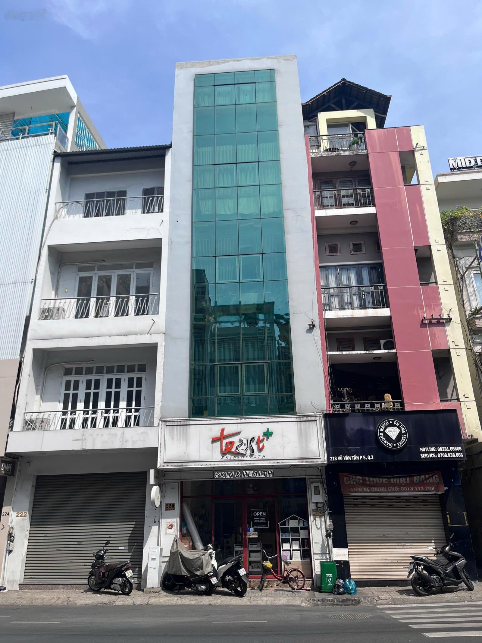 Siêu phẩm! chủ cần bán toà nhà mặt tiền đường võ văn tần p5 quận 3.dt:5x16m giá 36 tỷ.