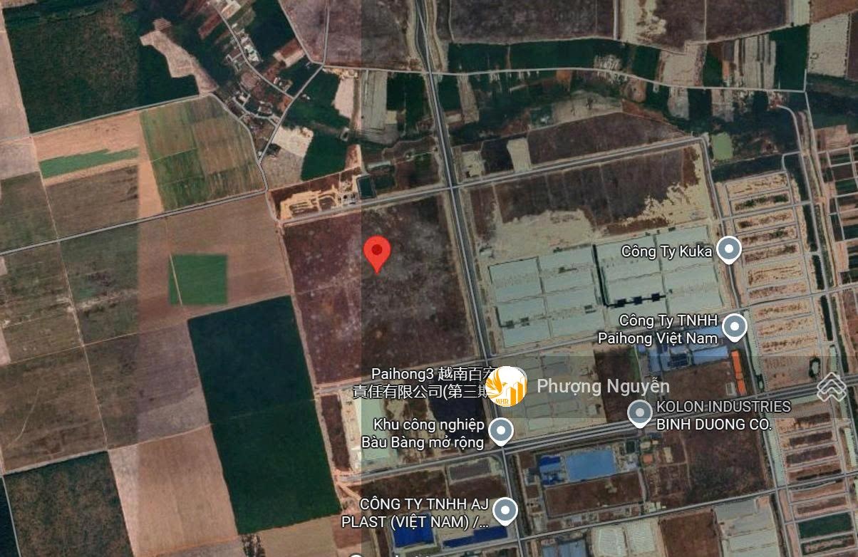 Deal Vip! 60HA ĐẤT KCN BÀU BÀNG 4 MẶT TIỀN, vị trí Trung Tâm, Pháp lý sạch chỉ 3,2Tr/m2