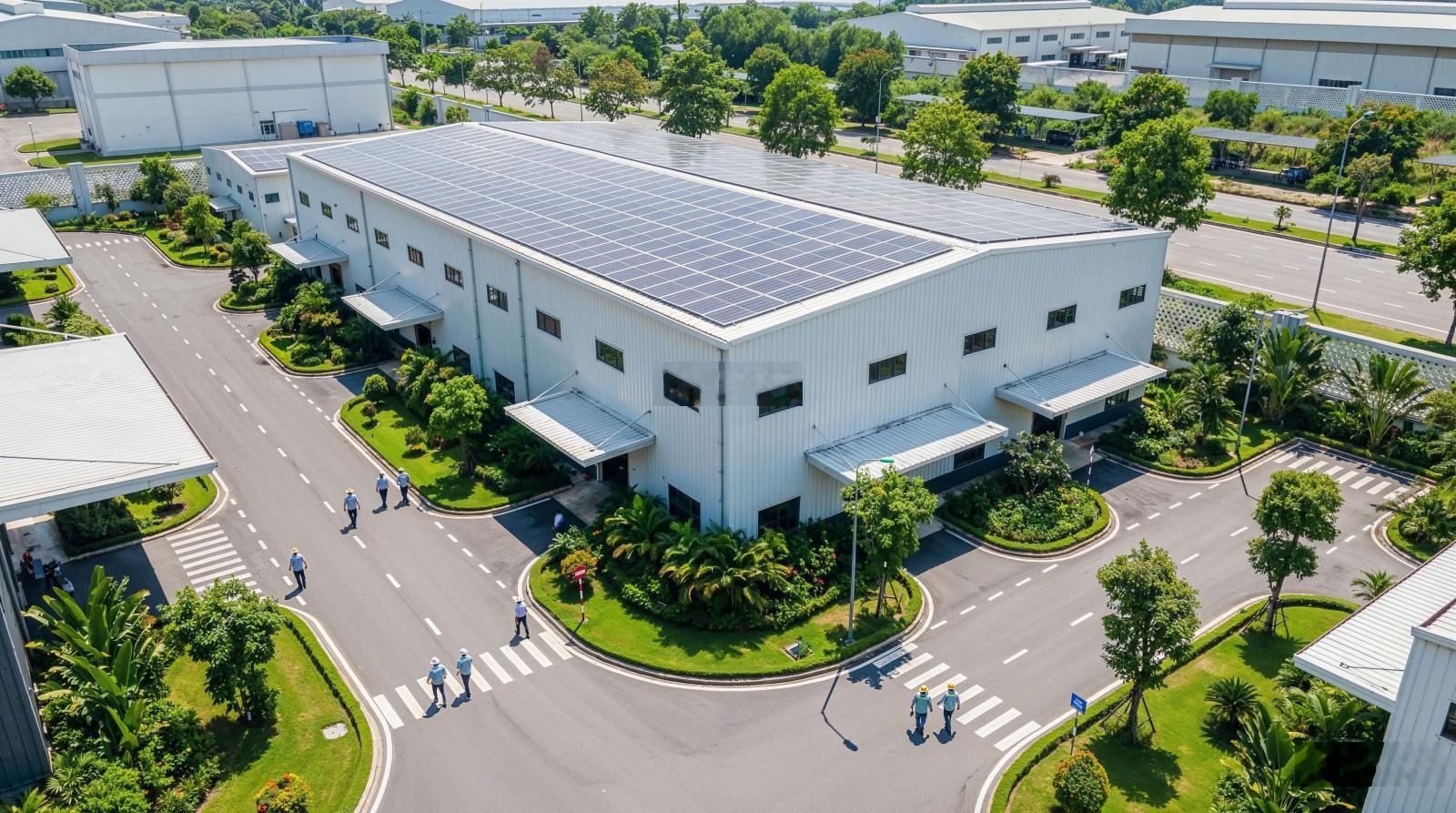 Cho thuê xưởng 1 lớn DT 11.520m2 tại KCN Nam Thăng Bình - Đà Nẵng, DT khuôn viên 24.000m2