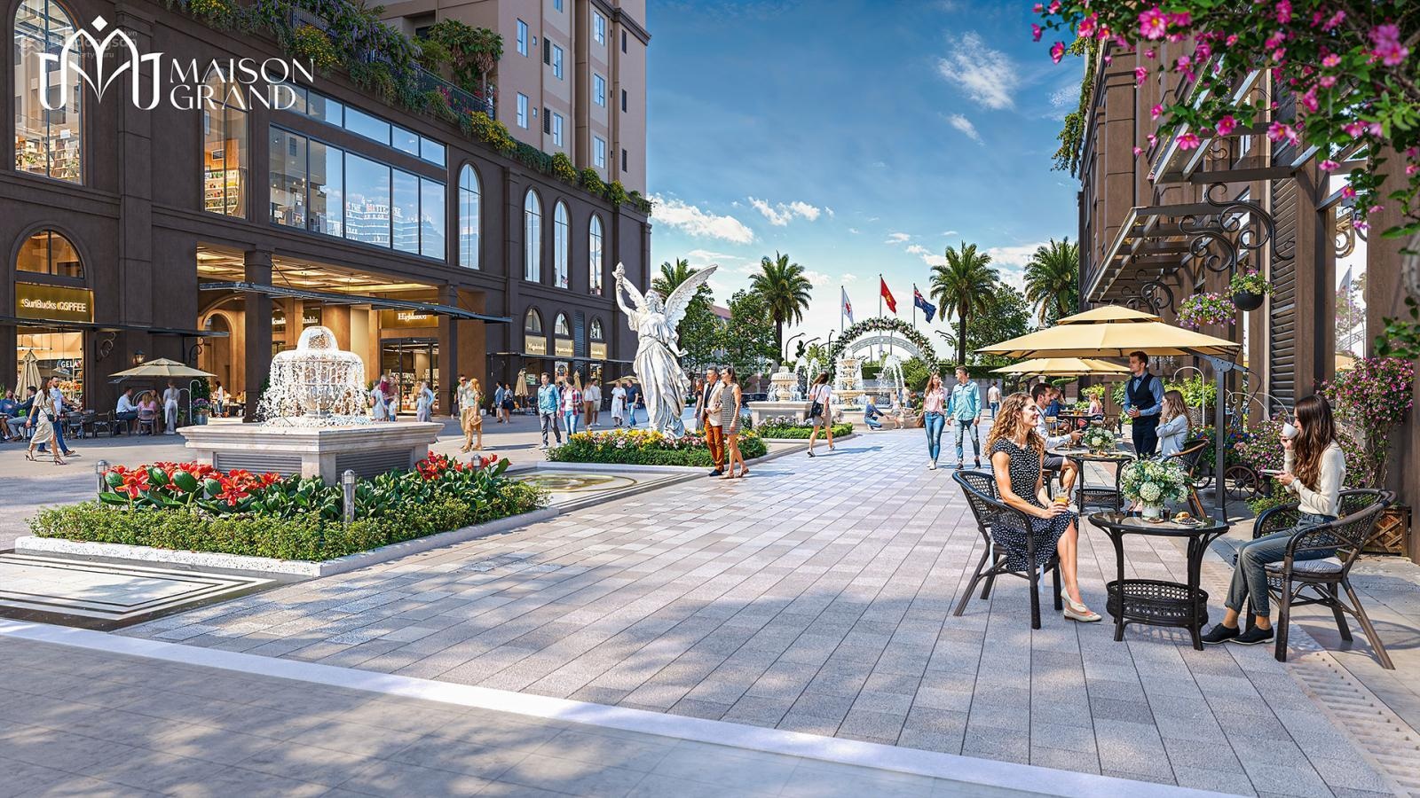 Bán Shophouse 126m2 Maison Grand Phú Mỹ mặt tiền Quốc Lộ 51, thanh toán 50% nhận nhà. 0908982299