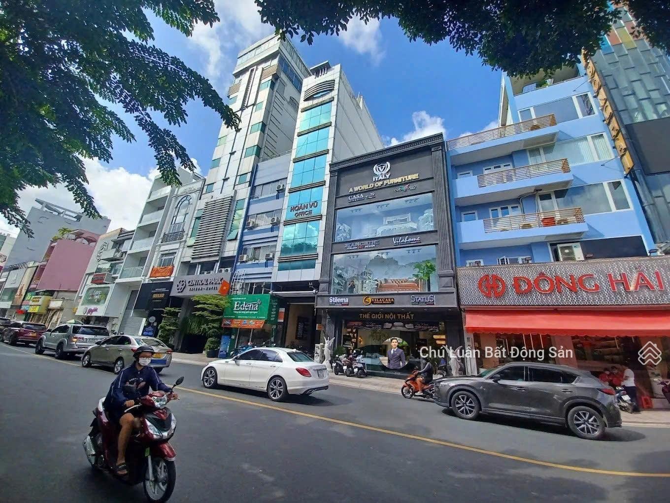 Hạ 5 tỷ. Bán nhà mặt tiền ngang 10m Nơ Trang Long. DT: 230m2 (10x23m), CTXD: Hầm 7 tầng. Giá: 43 tỷ