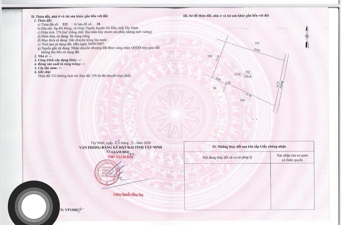 Bán đất mt ấp rộc trương mít | gò dầu tây ninh . lh chính chủ, giá 1,7 tỷ