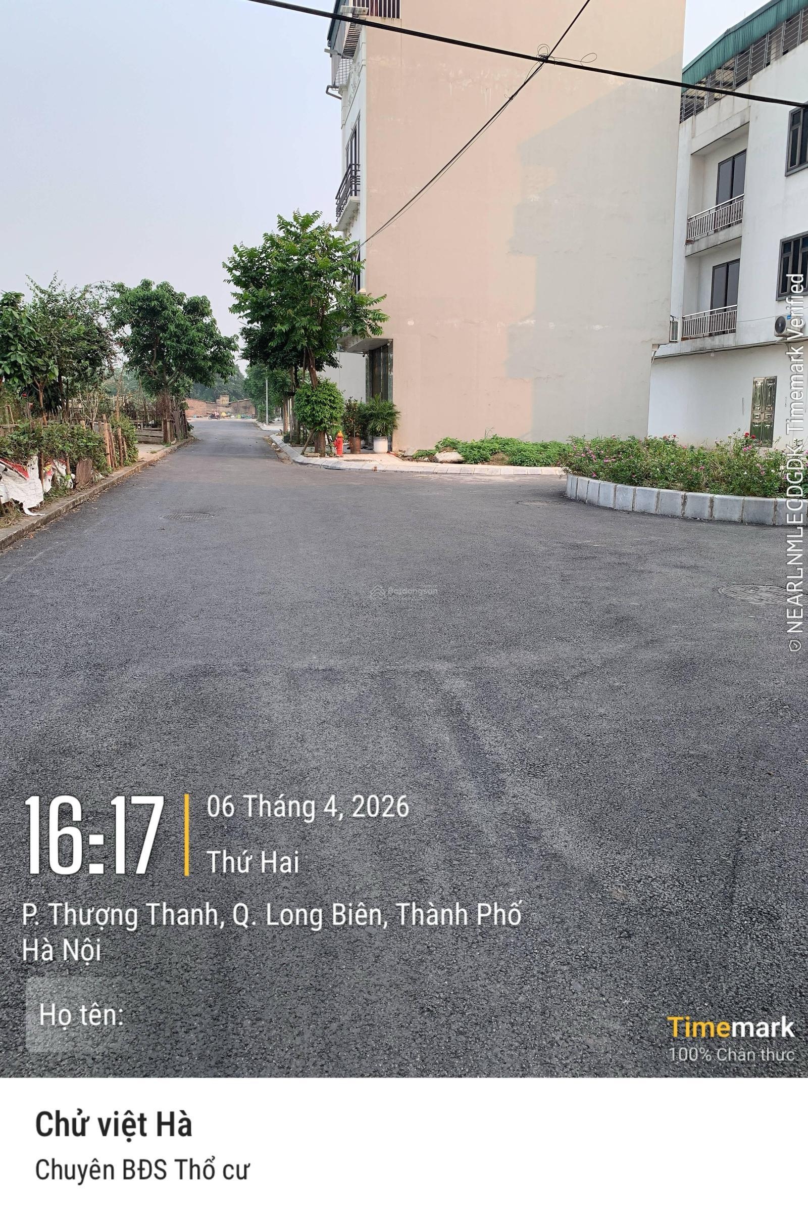Bán đất tái định cư Thượng Thanh Long Biên Hà Nội