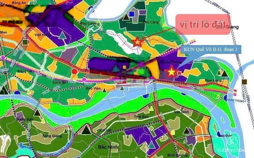 Bán đất tại KCN Quế Võ II, giá thỏa thuận, 88m2, view đẹp, uy tín