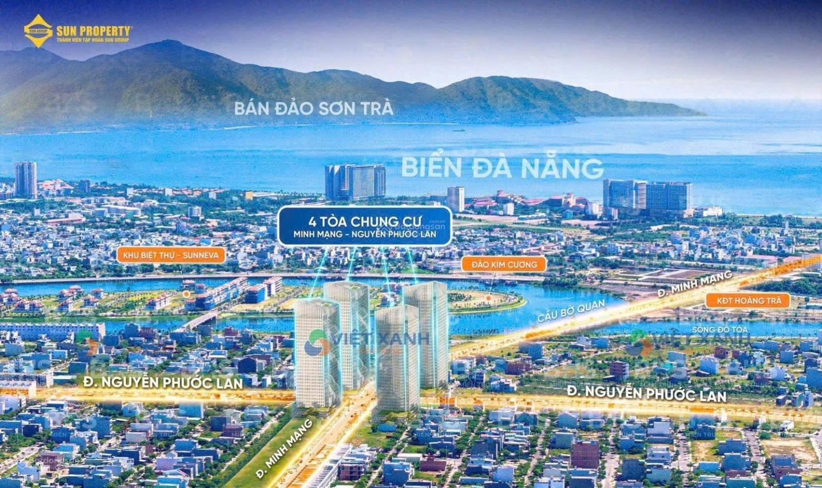 Căn hộ 2PN Fours Tower có giá và chính sách tốt nhất thị trường Đà Nẵng từ CĐT SunGroup