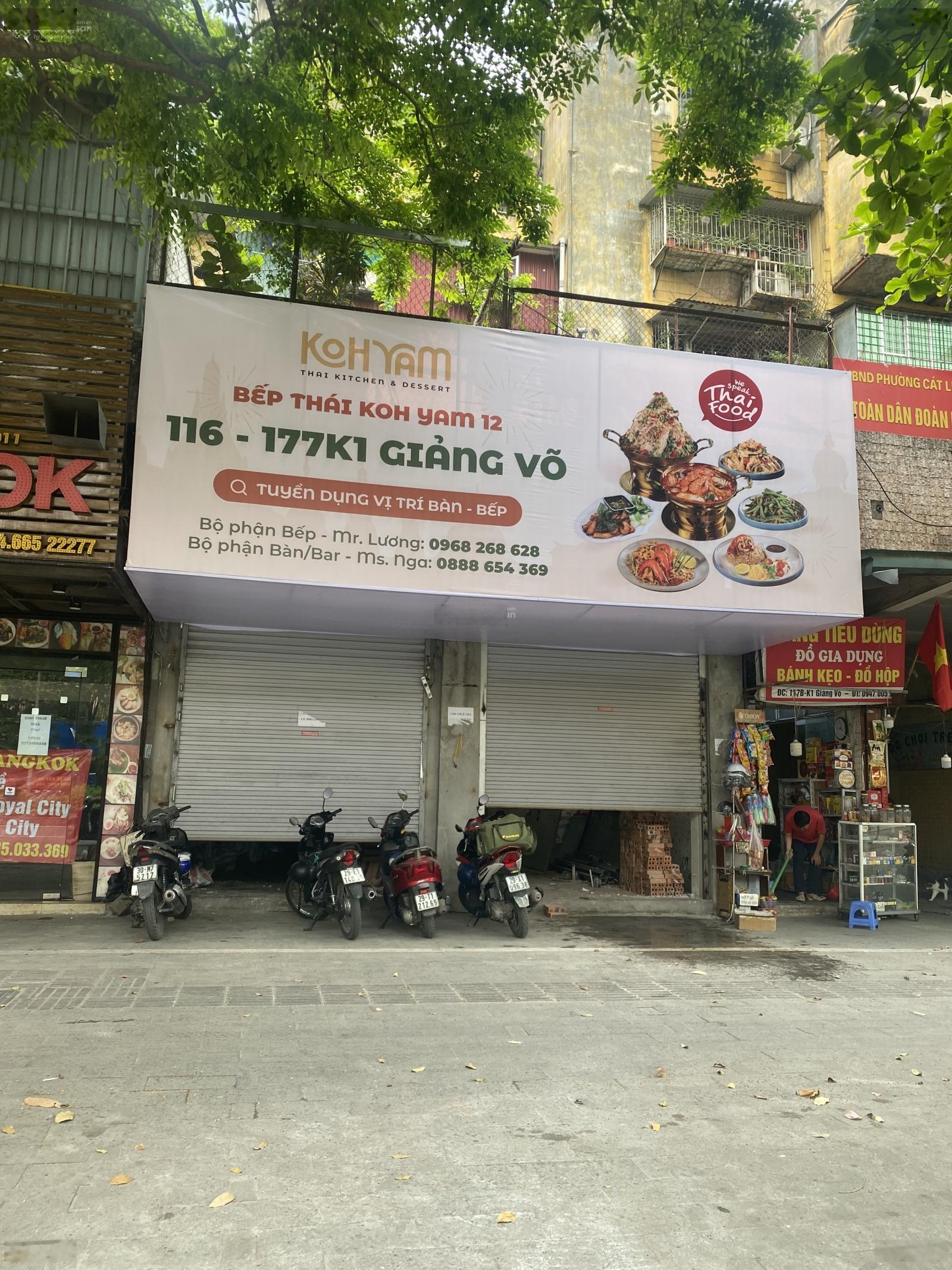 Cho thuê mặt bằng mặt phố GIẢNG VÕ__đoạn đẹp nhất phố