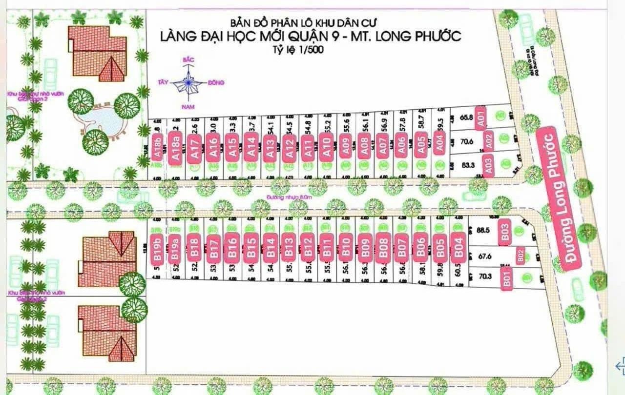 Bán nền đất ~60m2/3.290tỷ - Sổ hồng riêng chính chủ, gần Vinhomes và Đường Vành Đai 3