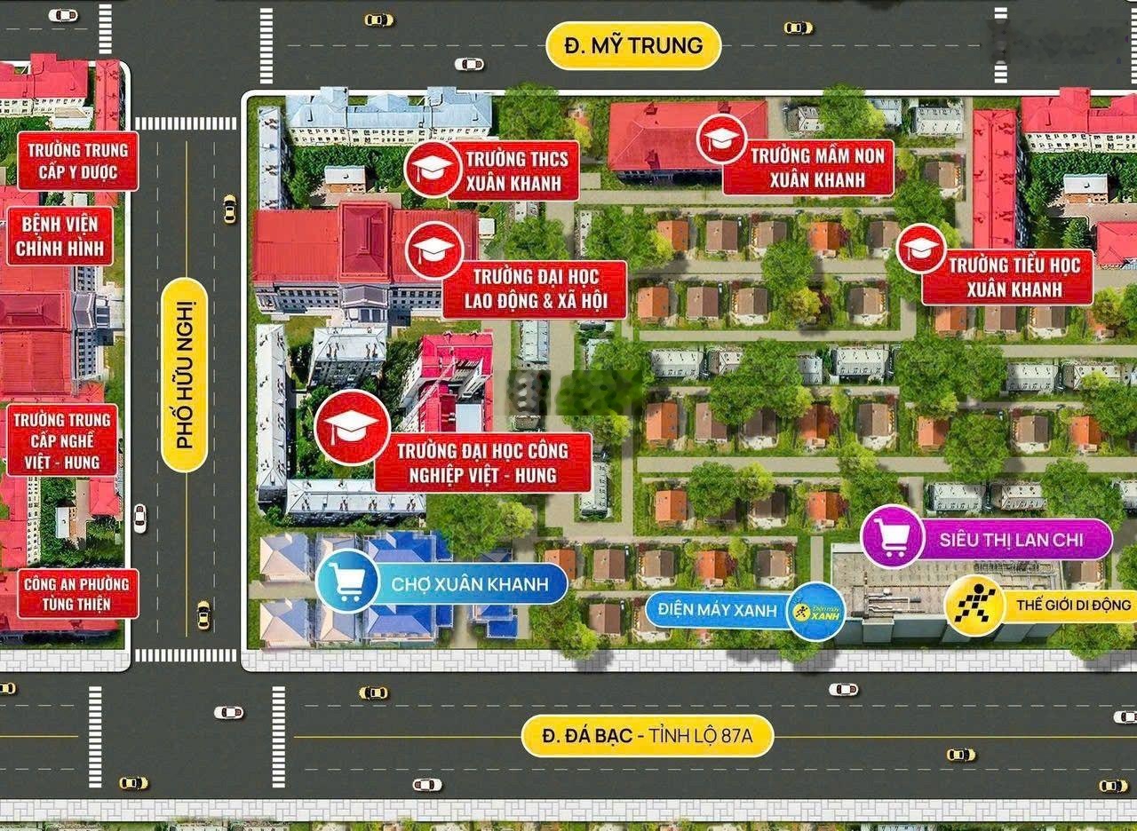 Bán Đất nền dự án 63m2, 1,6 tỷ tại Xuân Khanh, Sơn Tây, Hà Nội