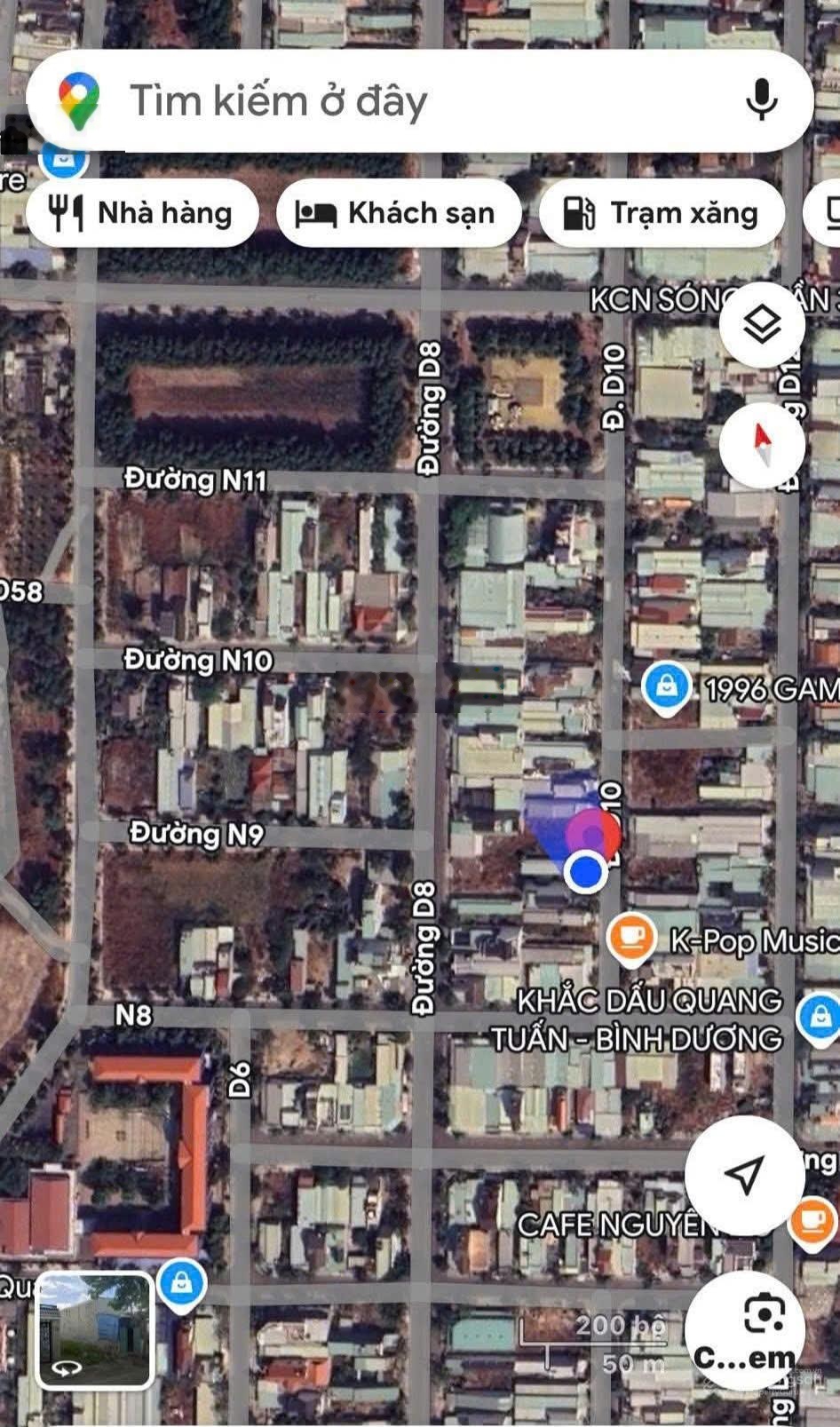 Đất thành phố Mới Bình Dương Đường D10, KDC Phú Tân