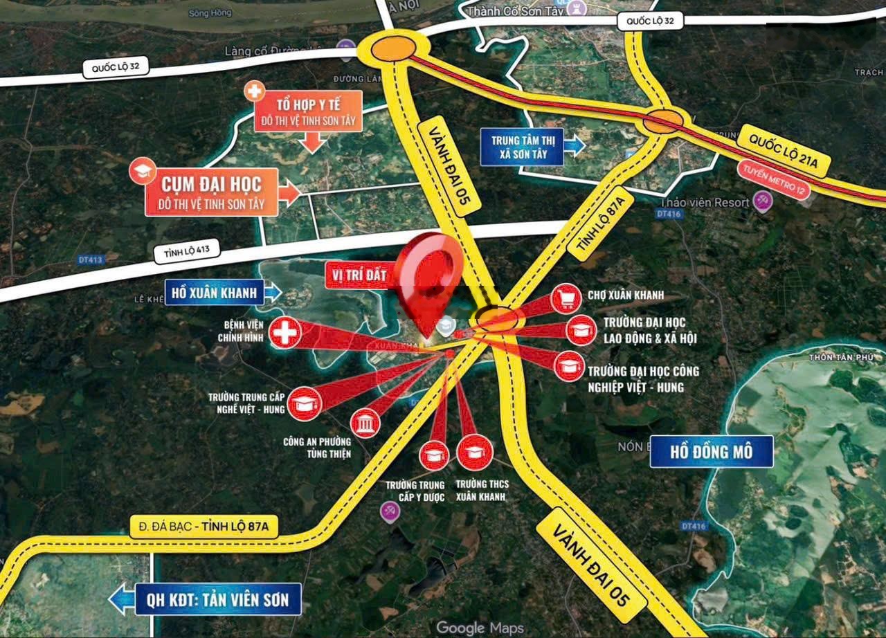 Bán gấp 65m² trung tâm Sơn Tây, Ô tô đỗ cửa, gần chợ, trường học, tiện ích xung quanh