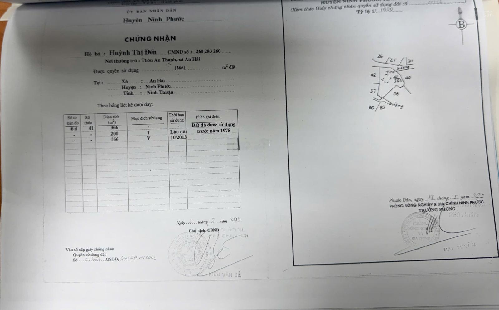 Bán Nhà riêng tại An Hải, Ninh Phư Ninh Thuận giá 1,5 tỷ, diện tích 366m2, đẹp, nhiều tiện ích Hot!